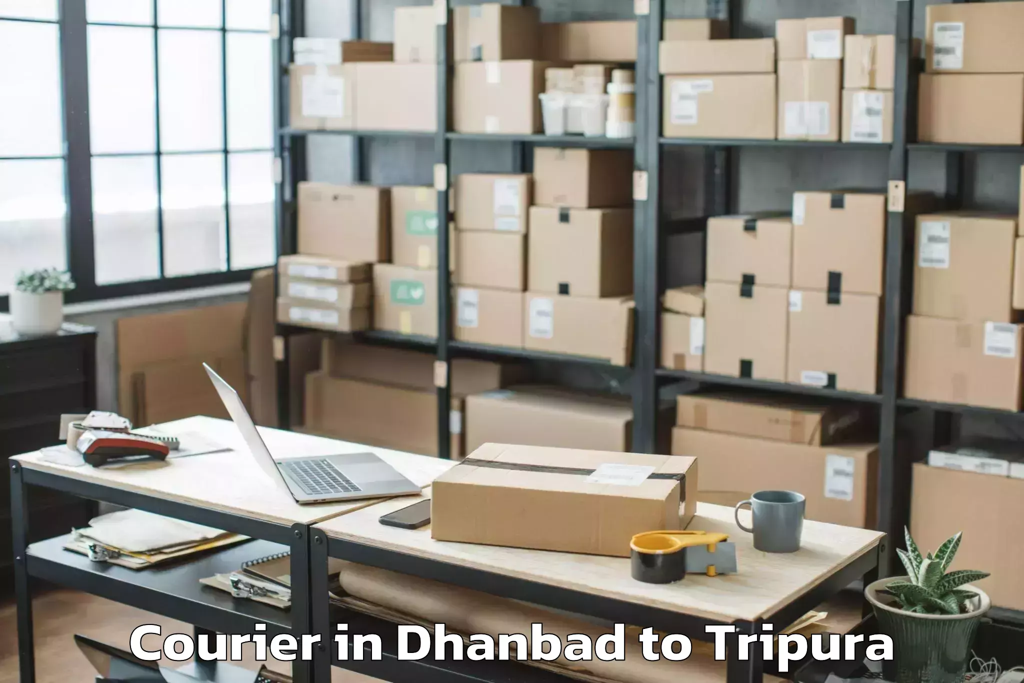 Top Dhanbad to Icfai University Tripura Agart Courier Available